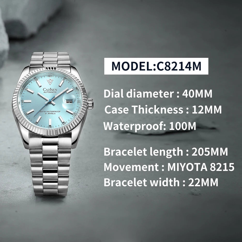 Men's Mechanical Stainless Steel Luxury Watch